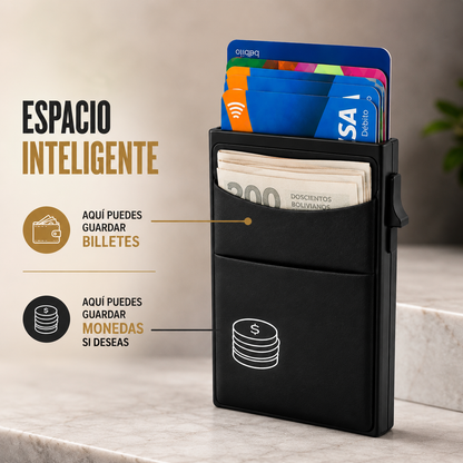 Kern Nova - Bolsillos libres y tarjetas seguras con un solo clic.